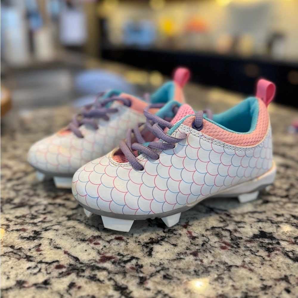 Girls mermaid cleats - size 12